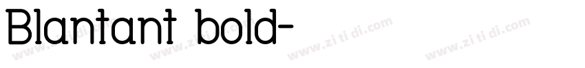 Blantant bold字体转换